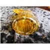 Image 3 : Amber Glass Rooster Decanter A
