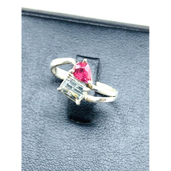 1.9 gram Certified Silver Tourmaline gemstone Ring ($1,475 Appraisal)