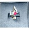 Image 2 : 1.9 gram Certified Silver Tourmaline gemstone Ring ($1,475 Appraisal)