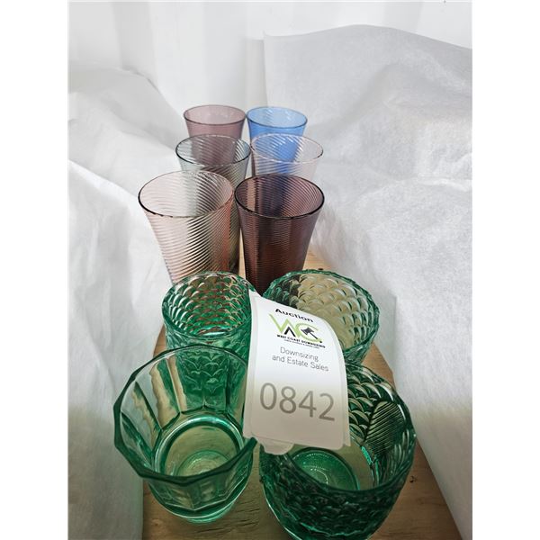 Colored Glass Drinking Glasses A