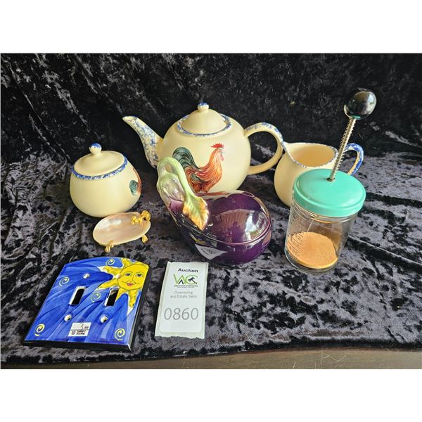 Rooster Teaset A