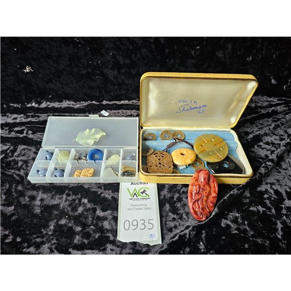 Carved Stone & Jade A