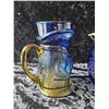 Image 2 : Etched Blue Glass A