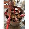Image 1 : Seven Different Sized Augers with Barrel