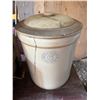 Image 2 : Small Wooden Desk with Pacific Stoneware Co. Crock NO Wooden CrateÂ 