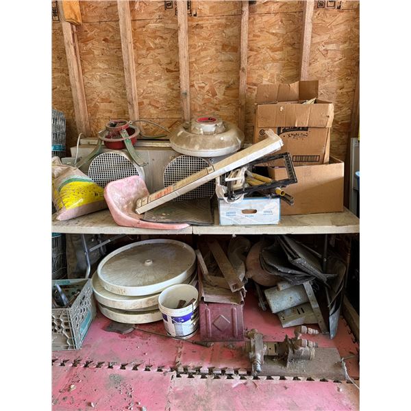 Foldable Table, Refrigeration System, Motors, and Miscellaneous Items
