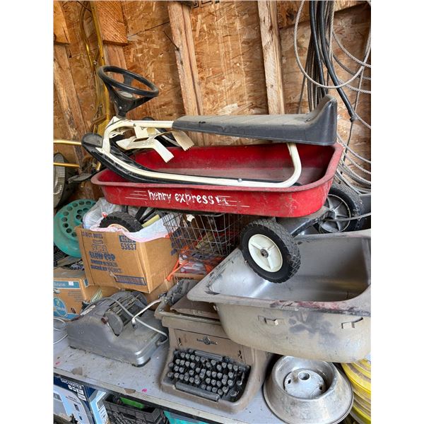 Lot Including Typewriter, Air Conditioner & More