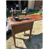 Image 5 : Vintage Sewing Machine with Wooden Cabinet