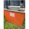 Image 2 : Hurst Water Trough and Black Plastic Trough with Metal Frame
