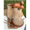 Image 6 : Mini Pony Saddle With Suede Finish and Tooled Leather Accents