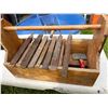Image 1 : Vintage Wooden Box with Hoof Rasps and Brushes