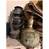 Image 2 : Lanterns, Canvas Pieces, and Vintage Backpack
