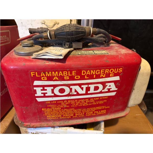 Honda 13-Liter Boat Gasoline Fuel Tank with Hose