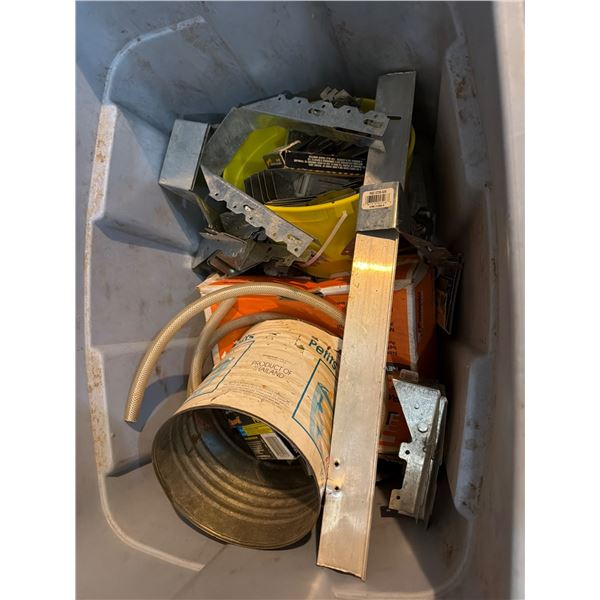 Deck Building Supplies in Bulk Storage Bin