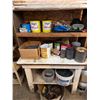 Image 1 : Huge Assortment of Nails with Vintage Tins and Shelf
