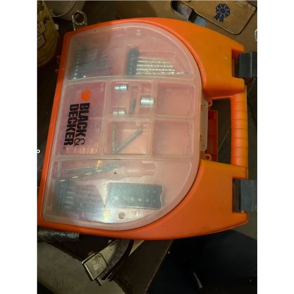 Black & Decker Toolbox with Tools and Bits