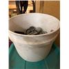 Image 2 : Bucket of Line Post Top Caps and Fittings
