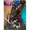 Image 1 : Workshop Lot With Lights, Saw Stand, and Hardware