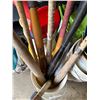 Image 2 : Wooden and Metal Baseball Bats in Bucket