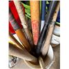 Image 3 : Wooden and Metal Baseball Bats in Bucket