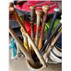 Image 4 : Wooden and Metal Baseball Bats in Bucket