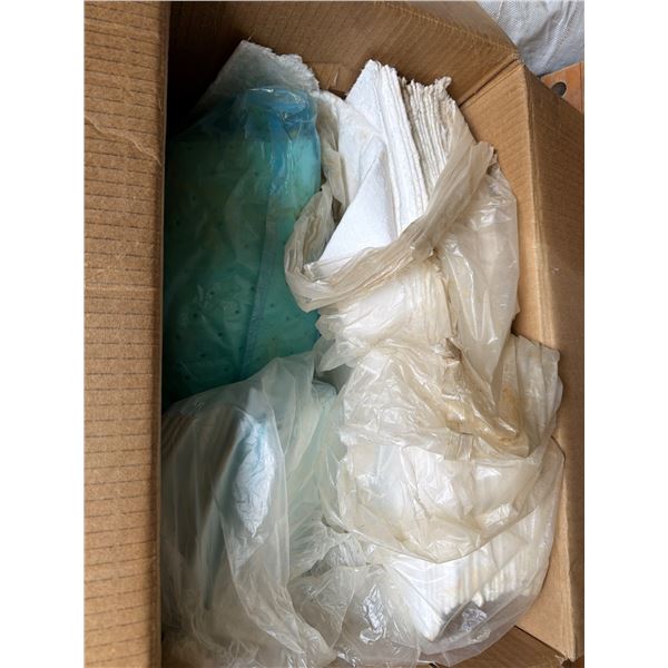 Oil Spill Absorbent Rags plus plastic matting 
