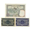 Image 2 : Algeria. Banque de l'Algerie and Region Economique d'Algerie, 1941 to 1944, Issued Banknote Trio.