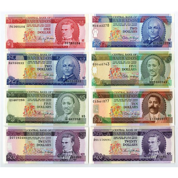 Barbados. Central Bank of Barbados, ND (1973)-ND (1995), Issued Banknote Assortment.