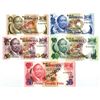 Image 1 : Botswana. Bank of Botswana, ND (1976 to 1979), Specimen Set of Banknotes.