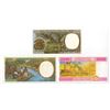 Image 2 : Central African States. Banque des Etats de l'Afrique Centrale, 1993 to 2002, Issued Banknote Trio