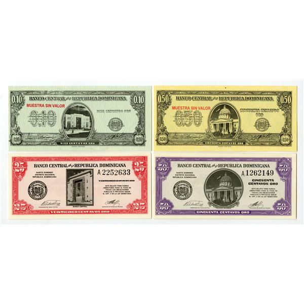 Dominican Republic. Banco Central de la Republica Dominicana, ND (1961), Specimen and Issued Banknot
