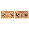 Image 1 : Estonia. Nazi Occupation WWII, 1945, Issued Banknote Pair.