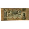 Image 1 : LA. City of New Orleans Municipality No. One, 1837, $50 Remainder Post Note.