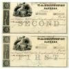 Image 1 : MS. W.A. Britton & Co., ND (1850s to 1896s), Specimen Bill of Exchange Pair Used as Models for Name 
