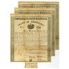 Image 1 : LA. Confederate States of America, 1862, $500 I/U Bond Trio.