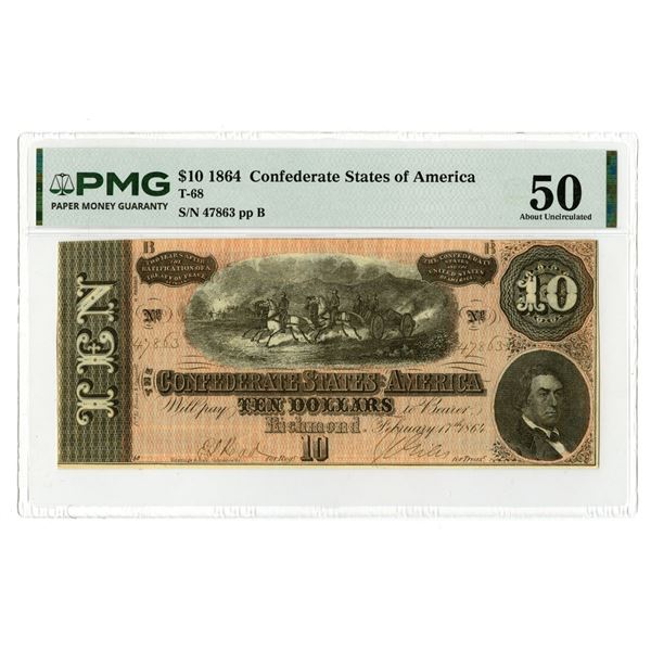 VA., Confederate States of America, 1864, Issued Banknote.