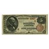 Image 1 : NY. National Bank of Cohoes, New York. $5, Series of 1882, Ch# E-1347, Issued Banknote.