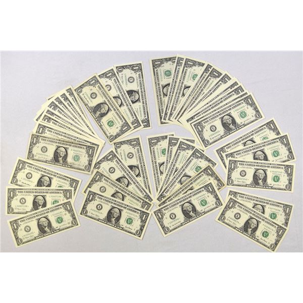 U.S. F.R.N., $1, Series 1977 to Series 2013, Issued Star - Replacement Note Assortment.