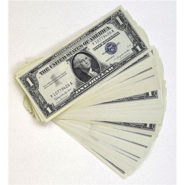 U.S. Silver Certificates, $1, Series 1957 to Series 1957B, Issued Banknote Collection.