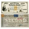 Image 1 : CA & CO. Wells, Fargo & Co., and Rocky Mountain National Bank, 1869 to 1870, Check Pair.
