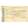 Image 1 : Charleston, South Carolina, 1791, First of Exchange payable in London with Corresponding Bank in Ham