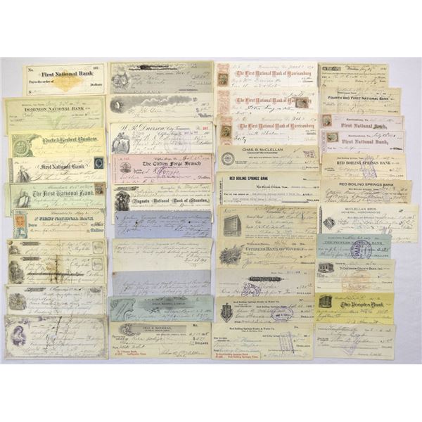 Tennessee & Virginia Bank Check and Draft Collection, 1836 to 1924.