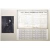 Image 1 : NY. Hudson & Berkshire Rail-Road Co., 1848, I/U Framed Bond signed by President Millard Filmore.