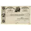 Image 1 : MS. Bank of Grenada, Mississippi, ca.1830s, Proof Stock Certificate.