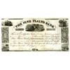 Image 1 : NY. Pine Plains Bank, 1843, I/C Stock Certificate.