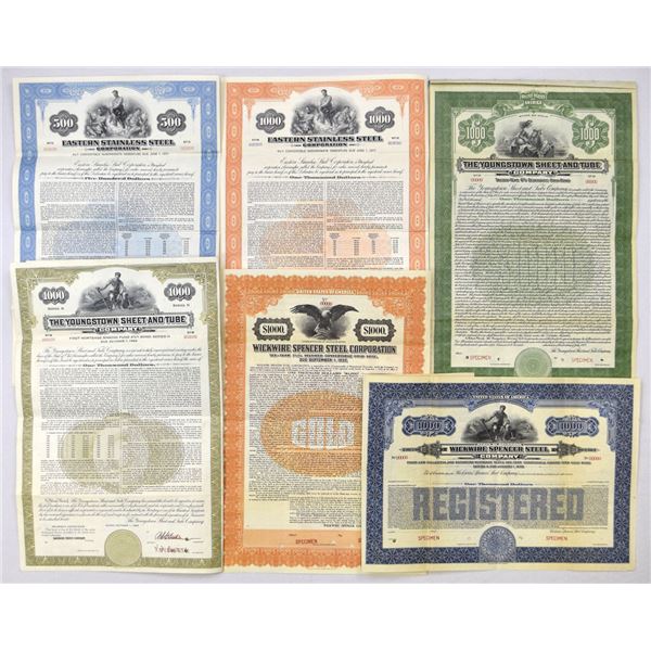 Industrial and Steel Specimen Bond Assortment, 1922 to 1960.