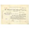 Image 1 : CO. Blanche Gold Mining Company of Cripple Creek Colo., 1900, I/U Stock Certificate.