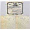 Image 1 : CO. Stormy Petrel Mining and Milling Corp., 1903, I/U Stock Certificate & Correspondence.