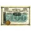 Image 1 : IL. Chicago and Wyoming Gold Mining Co., 1871, I/U Stock Certificate.