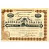 Image 1 : New Mexico Territory. Sierra Grande Mining Co., 1886, I/U Stock Certificate.